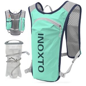 Mint Green Hydration Backpack with Water Reservoir